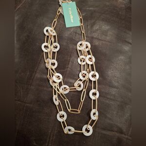 Mother Of Pearl Parker Rose Necklace